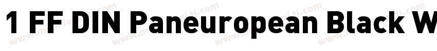 1 FF DIN Paneuropean Black WhatFon字体转换